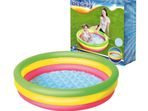 Басейн надуваем bestway 102см.три нива Разноцв.